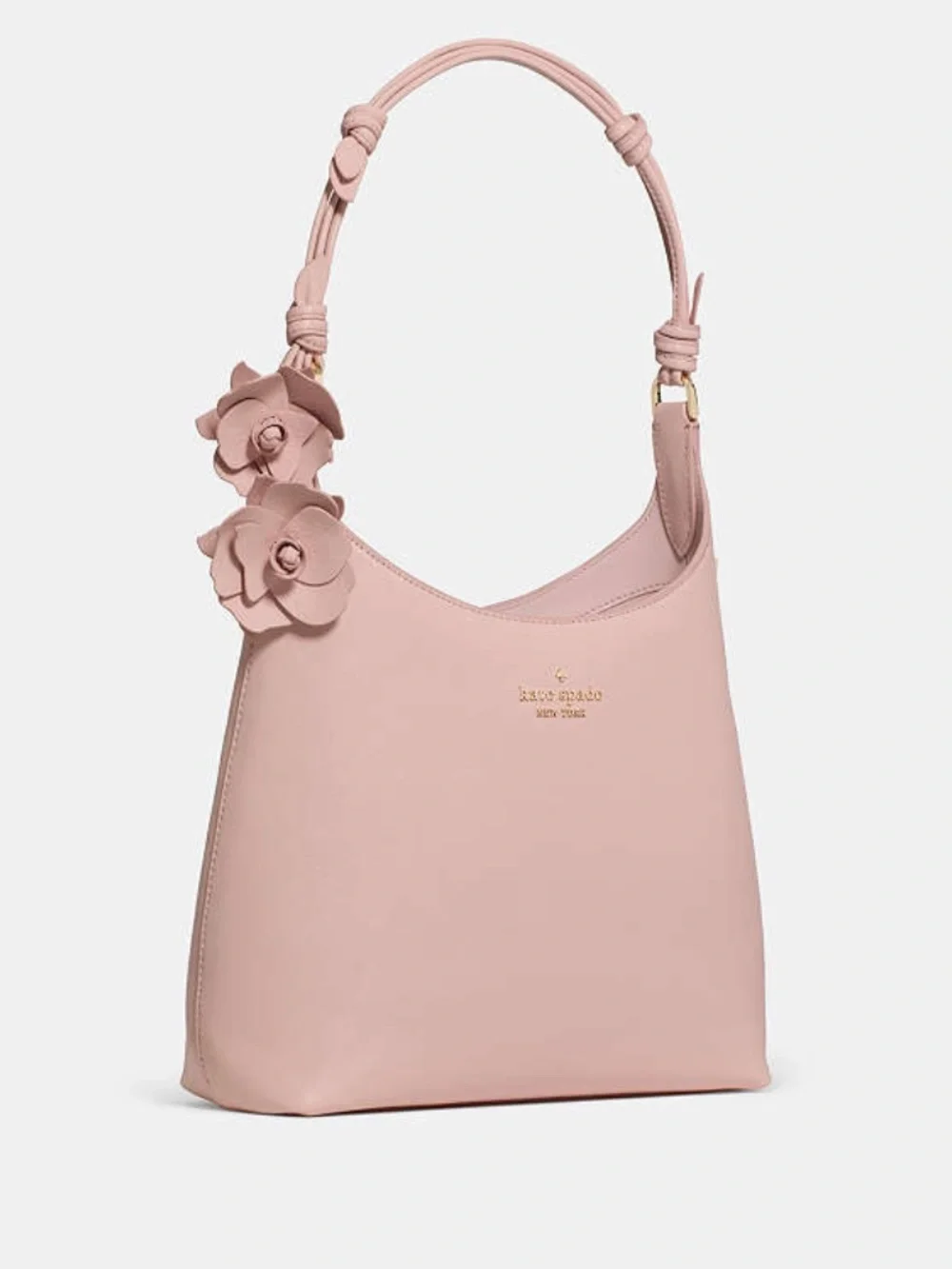Kate Spade New York 454 Floral Handle Small Shoulder Bag Rose Smoke